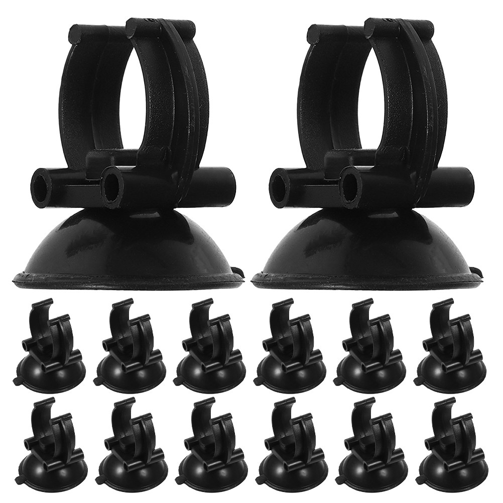 Plastic Pipe Clip - 40 Pcs Aquarium Heater Mount Seaweed