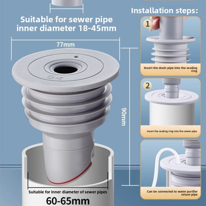 Sink Plug Sewer Pipe Sealing R - Drain Pipe Clip ulasan dan harga