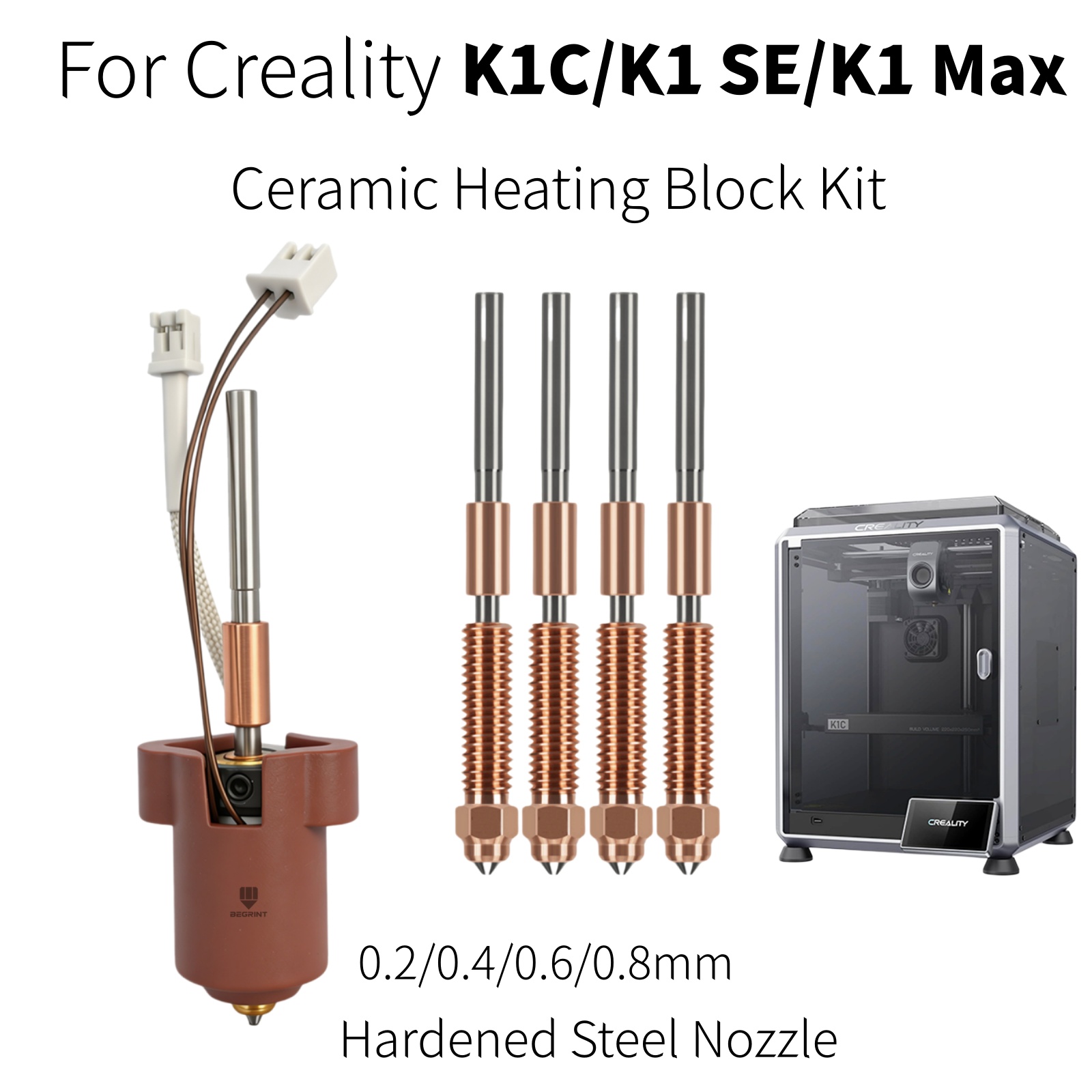 For Creality K1C K1 MAX Hotend - Creality Printer K1 ulasan dan harga